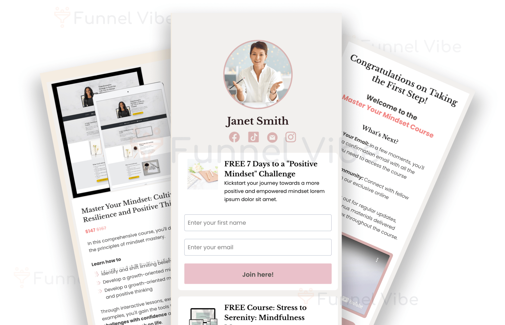 Female Coach Personal Brand Website with Blog
