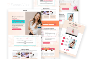 Female Online Challenge Funnel Funnel Template Marketplace