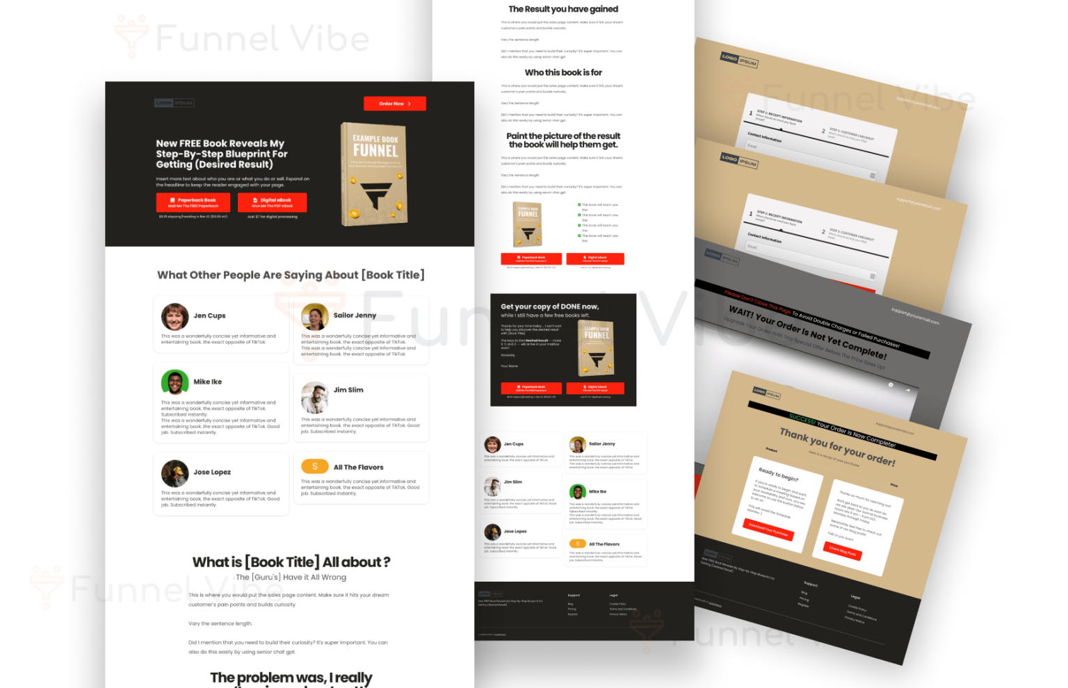 Book Funnel With Order Form + Upsell – Funnel Template Marketplace